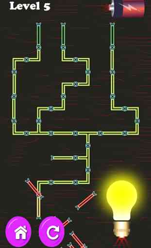 Puissance ampoule puzzle lignes: ligne corresponda 2