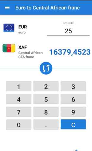Convertisseur Euro vers Franc CFA Centrafricain 2