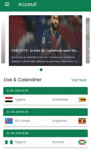 Notify Afcon - Coupe d'Afrique des Nations 2019 2