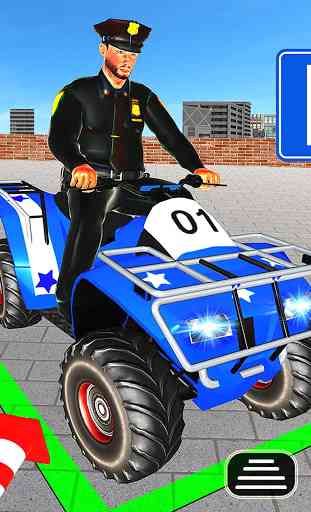 Police Quad Bike Parking - Smart 4x4 ATV Bike Game 3