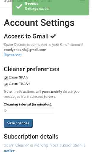 Spam & Trash Auto Delete Gmail 3