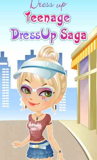 Jeux Pour Filles Cheveux Mode Style Modèles une Adolescent Habiller Saga Gratis (Teenage DressUp Saga Free by Games For Girls LLC) 1