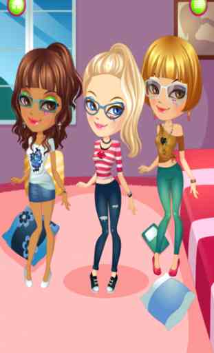 Jeux Pour Filles Cheveux Mode Style Modèles une Adolescent Habiller Saga Gratis (Teenage DressUp Saga Free by Games For Girls LLC) 2
