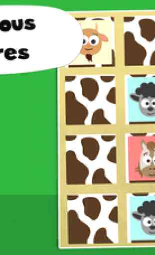 Le petit Tom - Les animaux de la ferme Gratuit - Puzzles avec les animaux de la ferme 3