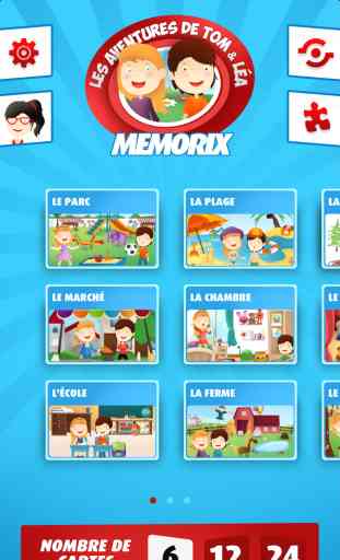 Les aventures de Tom & Léa : Memorix - Jeu pour faire travailler la mémoire visuelle des enfants en retrouvant des paires - Edition pour iPhone et iPod touch 1