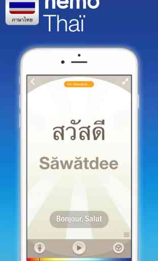 Nemo Thaï - App gratuite pour apprendre le thaï sur iPhone et iPad 1