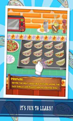 Tessa’s Taco’s - apprendre à faire vos recette dans ce jeu de cuisine pour les enfants 3