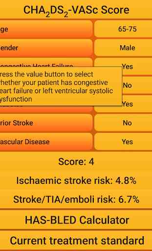 Atrial fibrillation risk calc 2