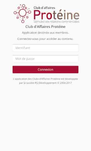 Club d'Affaires Protéine : l'app des membres 2