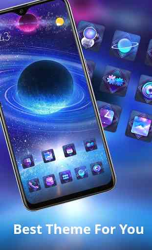 Colorful starry sky planet theme brigth star 2