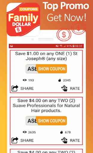 Coupons intelligents pour family - Clipped & View 4