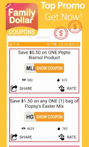 Coupons intelligents pour Family Dollar 1001  2