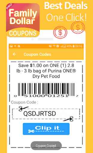 Coupons intelligents pour Family Dollar 1001  4