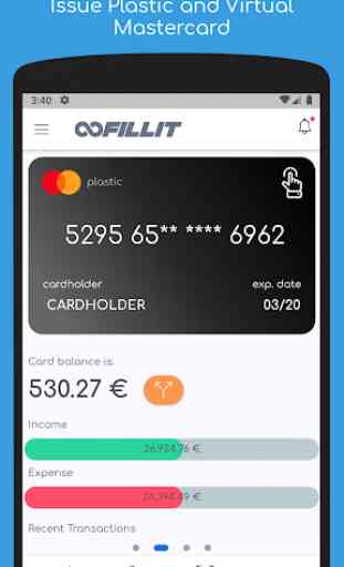 Fillit - Unique Mobile Banking Experience 4