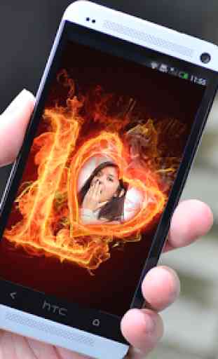 Fire Text Photo Frames - Edit Photo 2