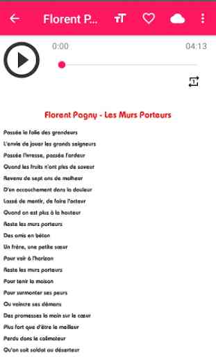Florent Pagny music sans net  (avec paroles) 3