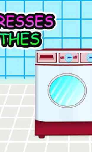Laver et repasser le linge: enfants jeu de lessive 1