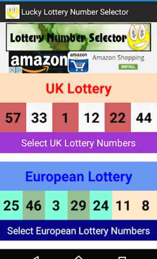 Lucky Lottery Number Selector 2