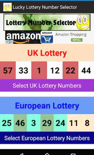 Lucky Lottery Number Selector 4