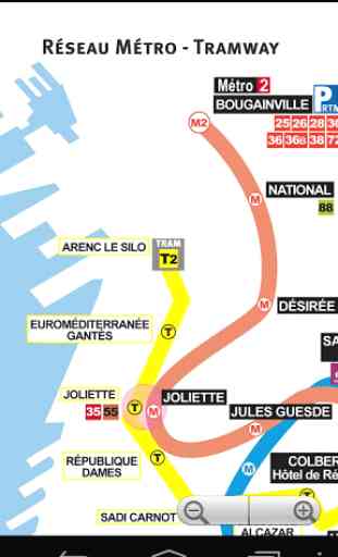 Marseille Métro et Tram Plan 2018 4