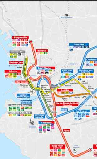 Marseille Metro & Tram Map 2
