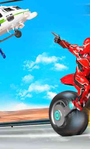 moto volante héros de robot vélo stationnaire jeu 2
