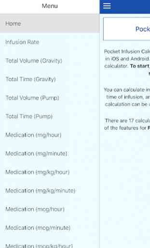 Pocket Infusion Calculator: Fluid & Dose Drip Rate 1