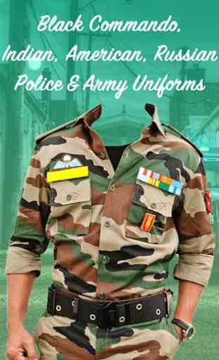 Police Suit Photo Editor - Army Photo Frame 2