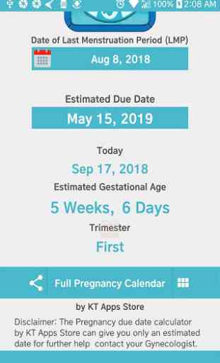 Pregnancy Due Date Calculator by KT Apps Store 4