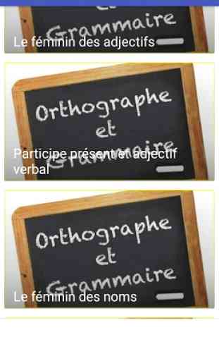 grammaire et orthographe 4