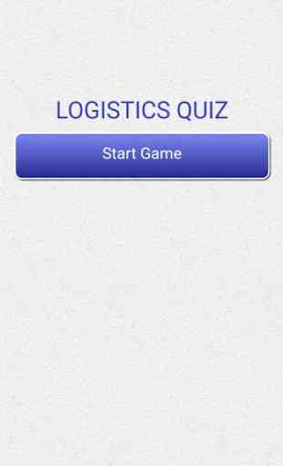 Logistics Quiz 1