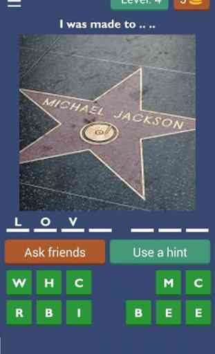 Michael Jackson songs quiz 2