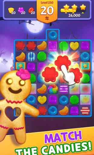 Spooky Cookie Party : Sweet Blast Puzzle Games 1