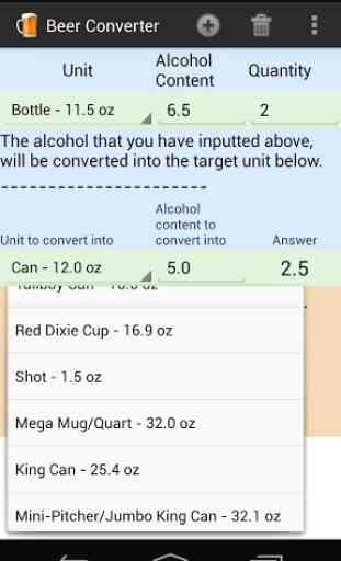 Alcohol & Beer Converter 2