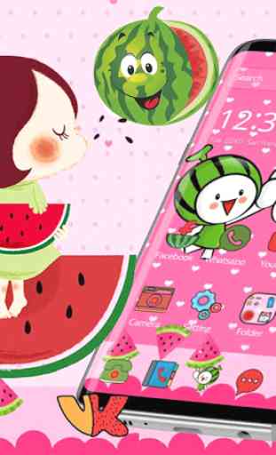 Cute Watermelon Babies Theme 2