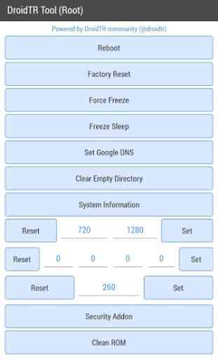 DroidTR Tool (Root) 1