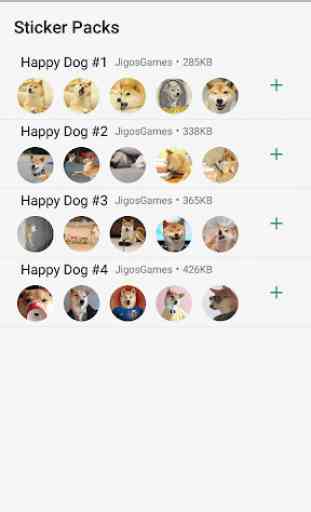 Happy Dog Stickers - WAStickerApps 1