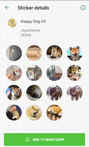 Happy Dog Stickers - WAStickerApps 4