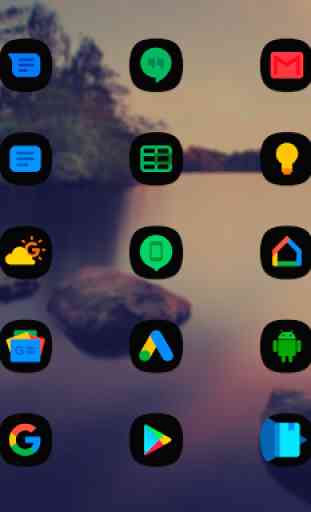OneUI 2 Black - Icon Pack 2