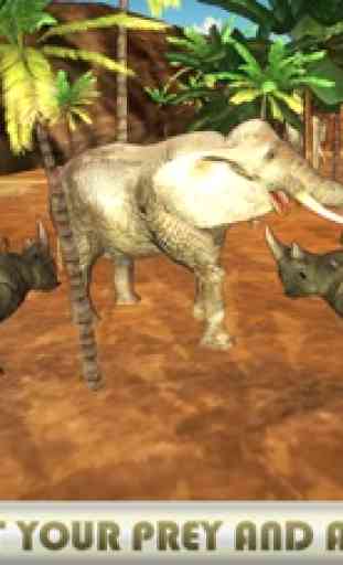 Simulateur de rhinocéros en colère 3D - jeu d'anim 4