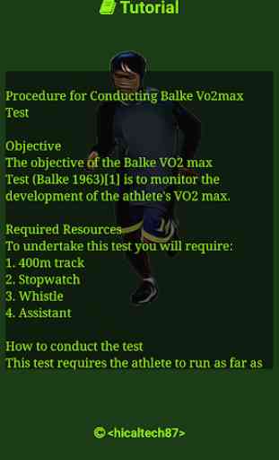 Balke Vo2max Test 2