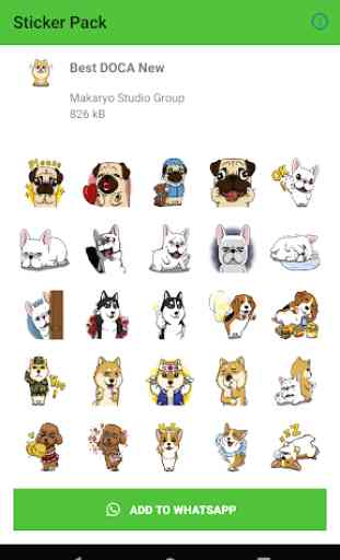 Beautiful Cute Snopy Dog Sticker WastickerApps 4