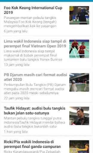 Berita Bulutangkis Indonesia : Badminton News 4