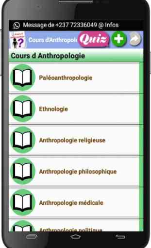 Cours d’Anthropologie 1