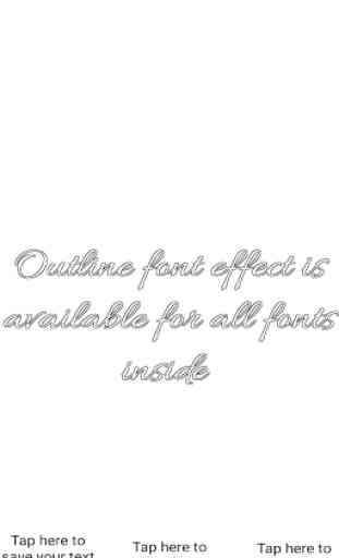 Free Fonts - outline fonts and write calligraphy 3