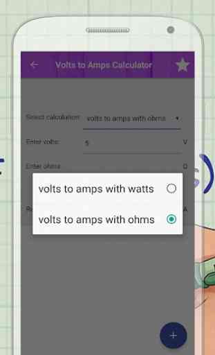Amps to Volts Calculator 3