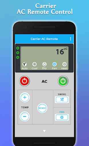 Carrier AC Remote Control 2
