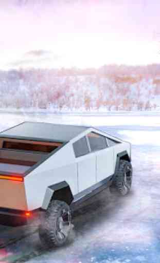 Cyber ​​Truck Snow Drive: Camionnette 2