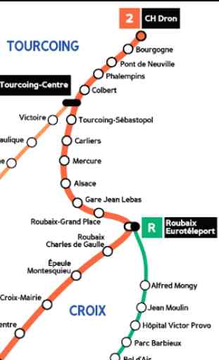 Lille Metro & Tram Map 3