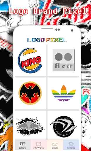 Logo Marque Coloriage Par Nombre - Pixel 1